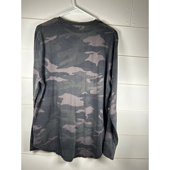 Men’s Hollister Long Sleeve Camo,  Black & White Logo Crew-neck Shirt Size XL - Picture 4 of 7